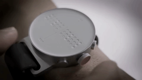 Watches for the visually impaired and the blind. - Clock, Time, Innovations, Technologies, GIF, Braille, Wrist Watch