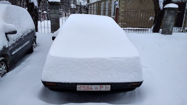 Perfect snowball - Auto, My, Winter, Snow