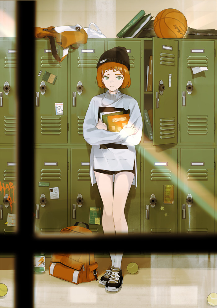 Schoolgirl Anime Art, , Original Character, Lowe