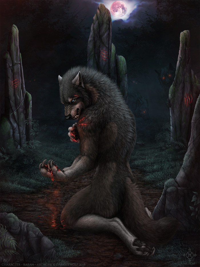 Ритуал - Фурри, Darkicewolf, Furry Art, Furry Canine, Furry wolf