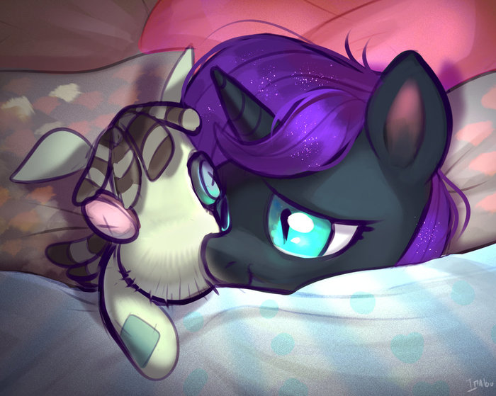Sleep tight, little filly - My little pony, Nyx, Original character, Smarty pants
