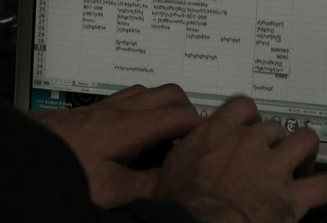 Defusing the bomb in the American film Unthinkable using an EXCEL spreadsheet))) - Unthinkable, table, Microsoft Excel, Movies, The americans, Humor, Bomb