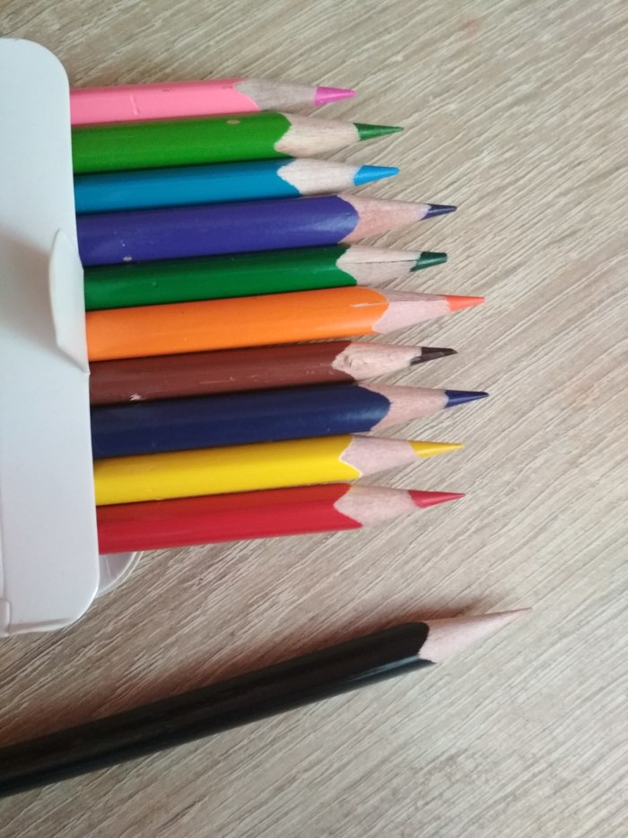 No black color! - My, Colour pencils, Black