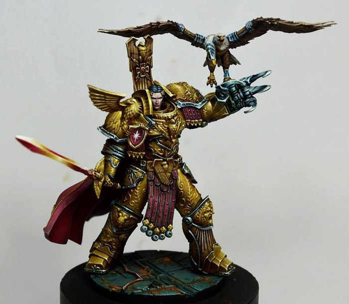 Celestial knight (Emperor of Mankind) by mmasclans - Warhammer 40k, Emperor of Humanity, Wh miniatures, Longpost