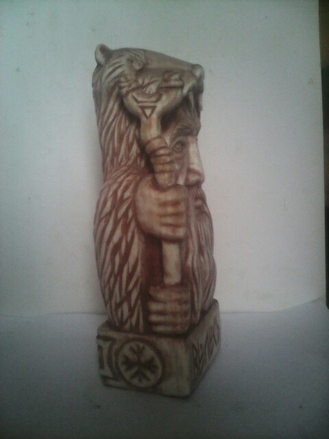 VELES made of wood (aspen), 16 cm - My, Wood carving, Idol, Slavic mythology, Slavic gods, Longpost