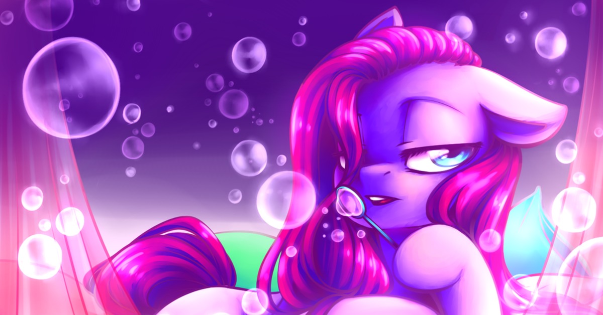 Bubbles Are Boring, My Little Pony, Ponyart, Pinkie Pie.