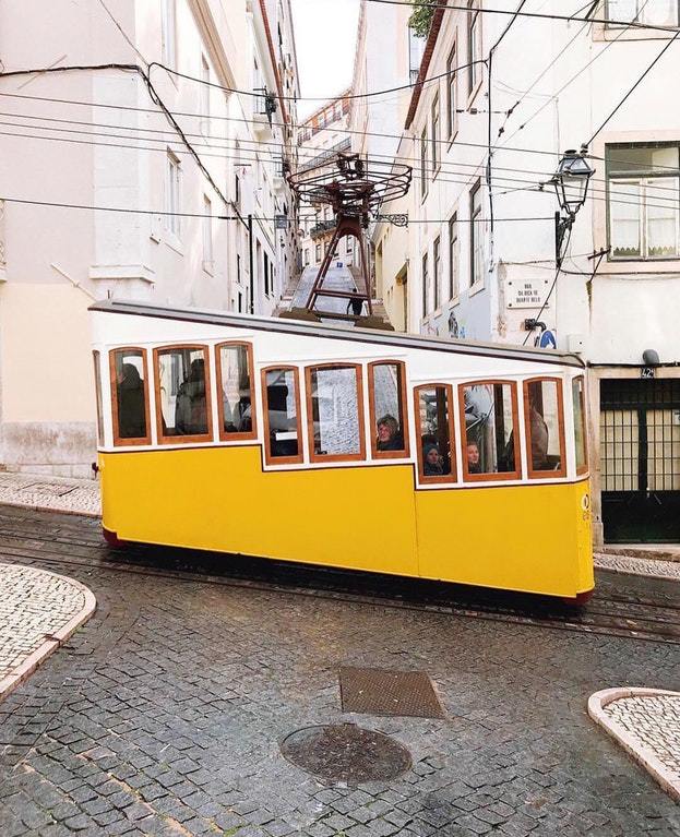 Tram in Lisbon, Portugal - Lisbon, Portugal, Tram, Public transport, Reddit