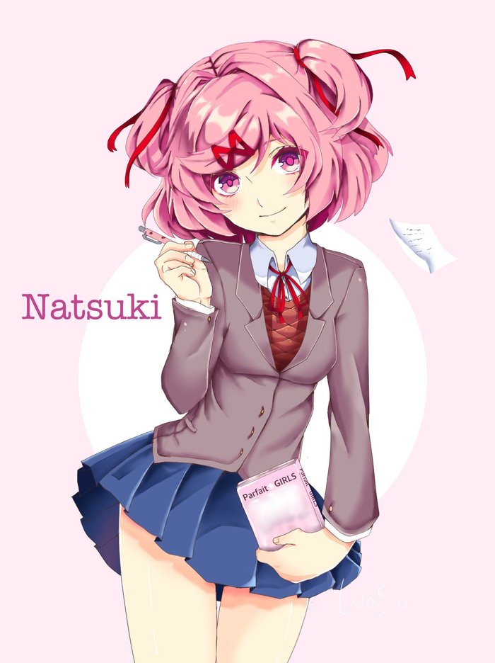 Natsuki Doki Doki Literature Club, Natsuki, Anime Art