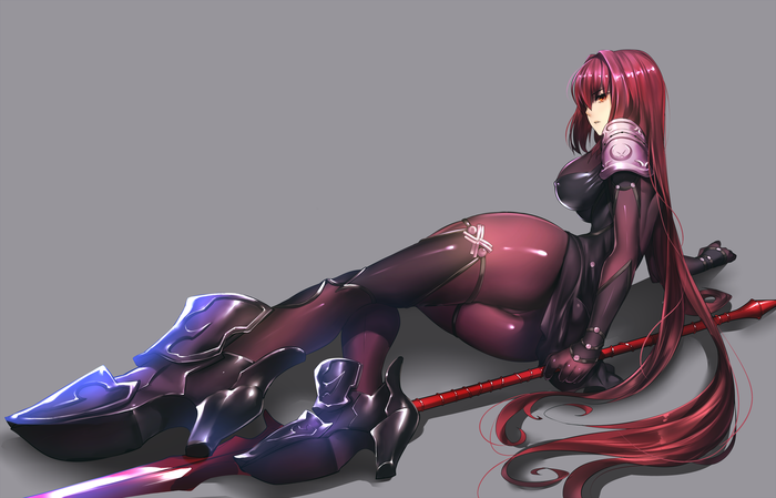 Lancer Anime Art, Lancer, Fate Grand Order,  , , Scathach