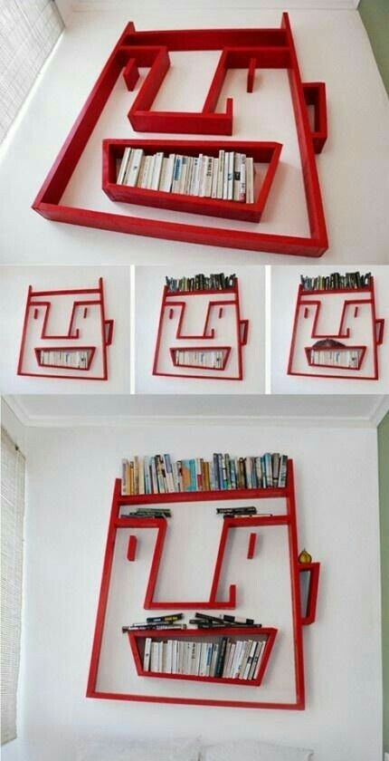 book storage - Books, Shelf, Storage, Design, Interior, Pinterest, A selection, Longpost