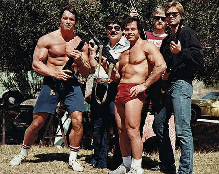 We came to shoot - Arnold Schwarzenegger, Franco Colombo, James Cameron, Michael Bean, Weapon, Props, Terminator, 