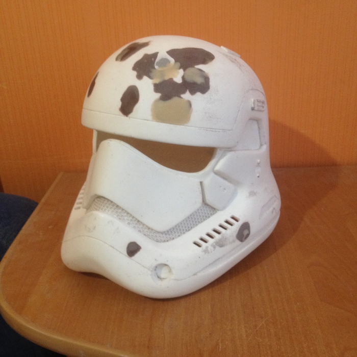 Сказ о том как я потратил больше 500 часов на создание шлема штурмовика первого ордена Star Wars star wars, ручная работа, звездные войны VIII, pepakura, шпатлевка, кропотливая работа, длиннопост, Штурмовик