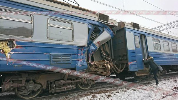 “The excavator fell on the train in the north-east of Moscow” - Train, Excavator, Catastrophe, Longpost, Negative, Incident, news, Moscow