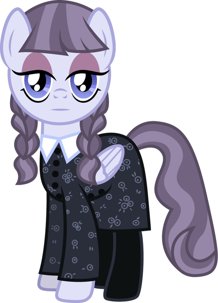 A bit of crossover - My little pony, PonyArt, Inky Rose, Crossover, Wensday Addams, The Addams Family