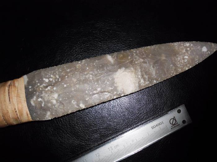 Paleolithic Hunter's Tool - My, , Flint, , Longpost