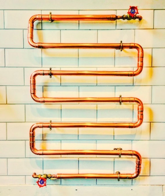 The beauty of copper pipes or wiring that cannot be hidden. - Copper pipes, Plumbing, Design, Perfectionism, Longpost