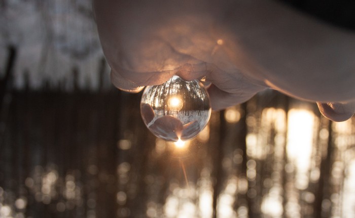 refracting - Glass Ball, My, Canon 450d