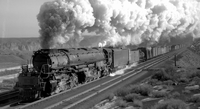 Big Boy - Locomotive, Railway, USA, A train, Freight train, Video, Longpost