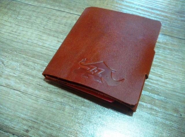 Leather origami wallet - My, Wallet, Leather, Longpost