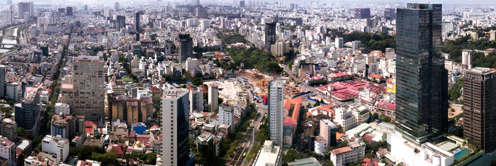 Ho Chi Minh City from a bird's eye view. - My, Vietnam, Панорама, The photo, Landscape, Ho Chi Minh City