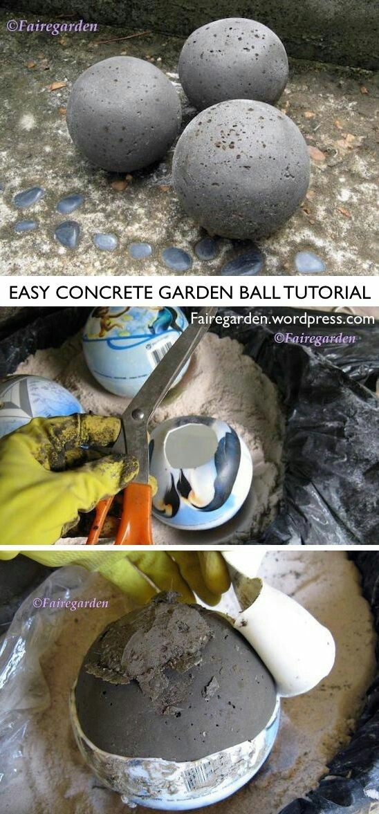 country balls - Dacha, Concrete, Ball, Plafond, Ball, Landscape design, Longpost, Pinterest