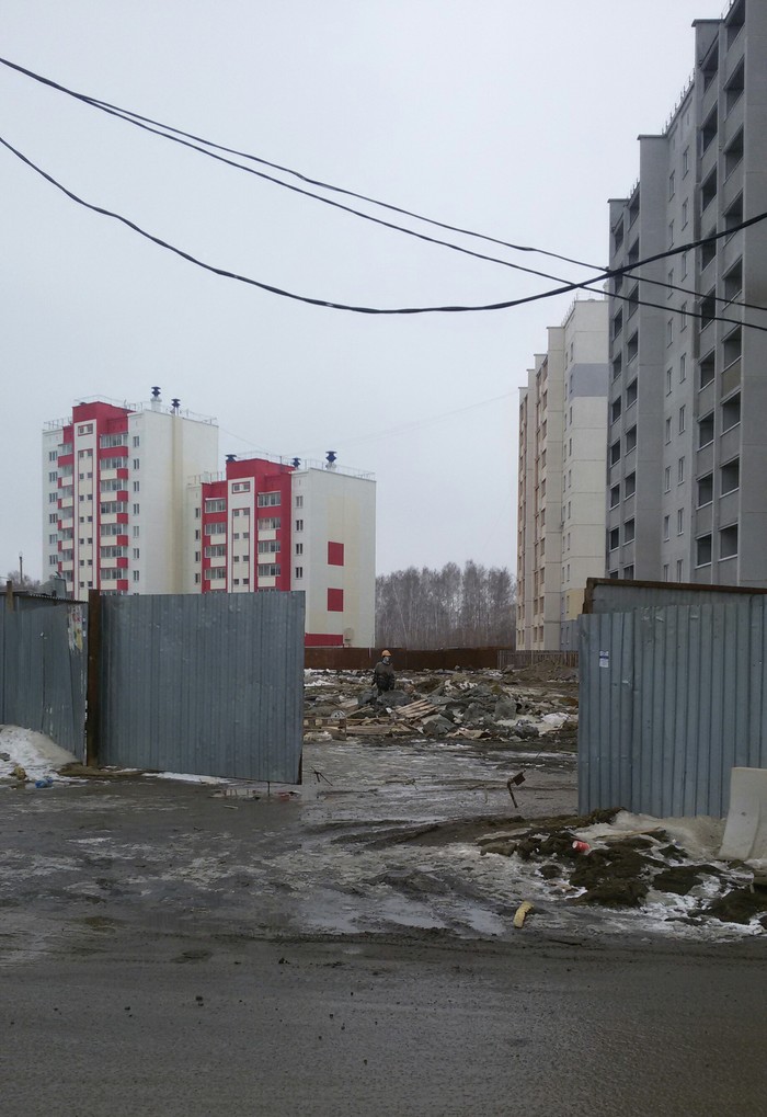 Instead of a dog - My, Home construction, Chelyabinsk, First post, Longpost, Scarecrow, The photo