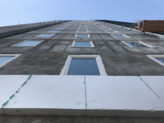 Утепление фасада пенополистиролом. Быть или не быть. Нюансы. Тонкости Строительство, Утепление, Работа, Высота, Видео, Длиннопост