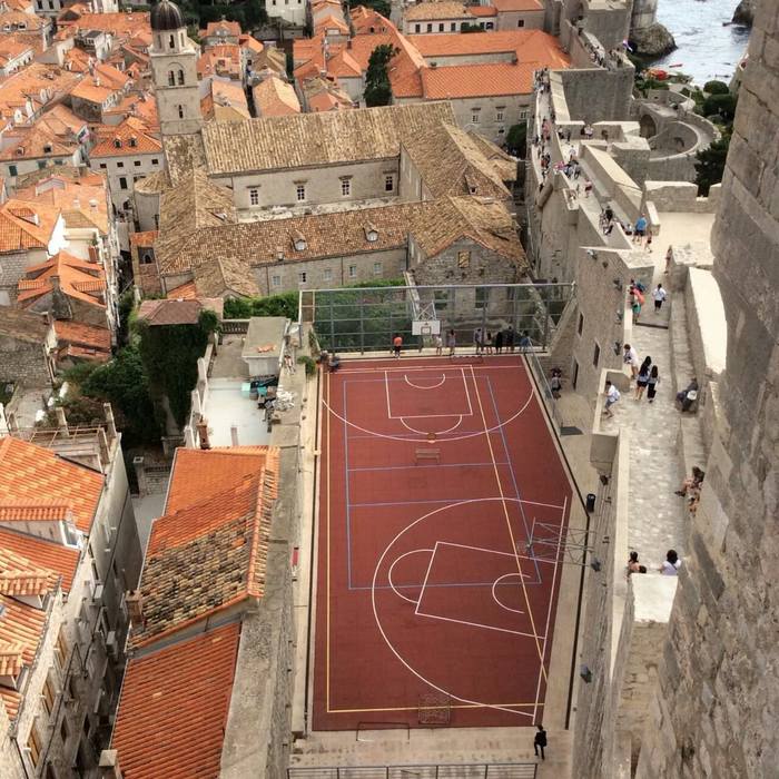 Not enough space - Basketball, Basketball court, Little space, Improvisation, Germander, Croatia
