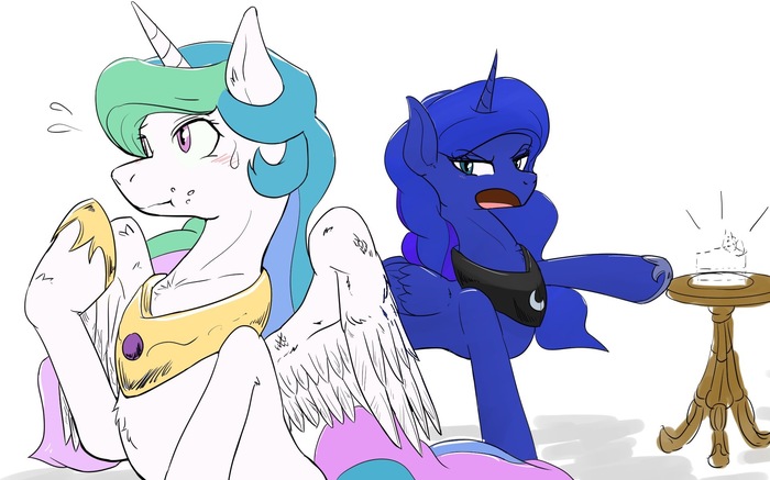 Sister!! My Little Pony, Ponyart, Princess Celestia, Princess Luna