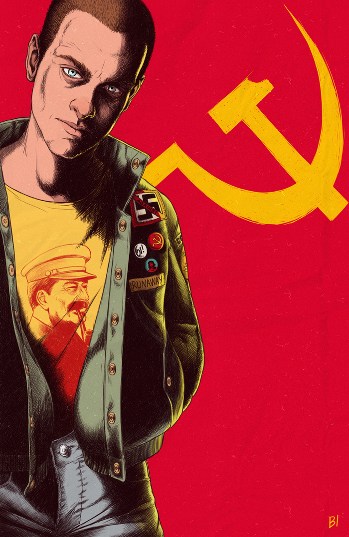 Redskin - Hammer and sickle, Skinheads, Communism, My, Stalin, the USSR, Politics