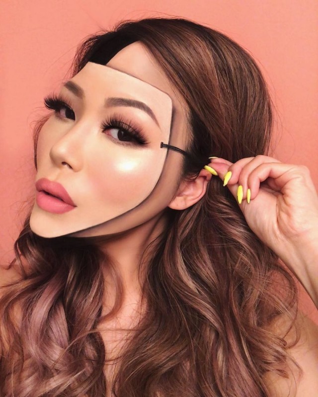 Confusing Optical Illusions by Canadian Makeup Artist Mimi Choi - Visagiste, Makeup, Fashion, Makeup, Cosmetics, beauty, Longpost