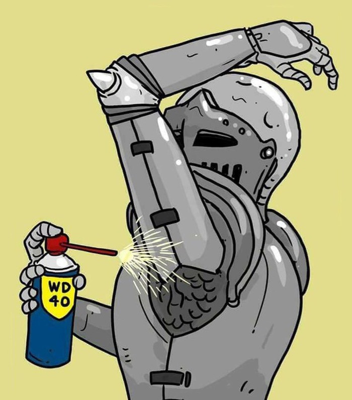 Так вот она зачем - Железный человек, Юмор, Wd-40, Трудовые будни