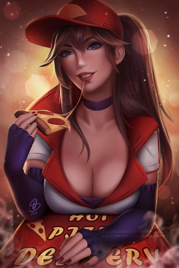 Hot Pizza Delivery Sivir by OlchaS Olchas, Sivir, League of Legends, , -, 