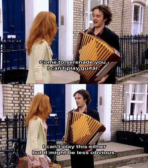 When I try to be romantic - Black's Bookstore, , Romance, English humor, Dylan moran