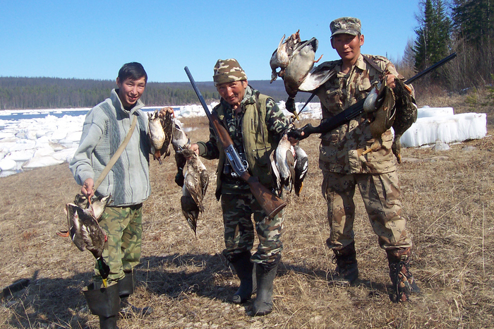 Spring!!! Soon on all tables of Yakutia!!! Urgently need recipes for cooking duck ... write in the comments ... - My, Duck, Hunting, Fishing, Dish, , Spring, Soup