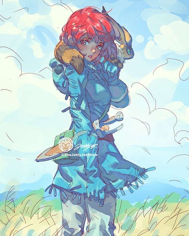 Nausicaa of the Valley of the Wind Anime Art, , Thejettyjetshow,    , Nausicaa