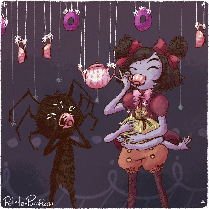 spider tea party - Undertale, Dont starve, Crossover, Muffet, Art, Games, 
