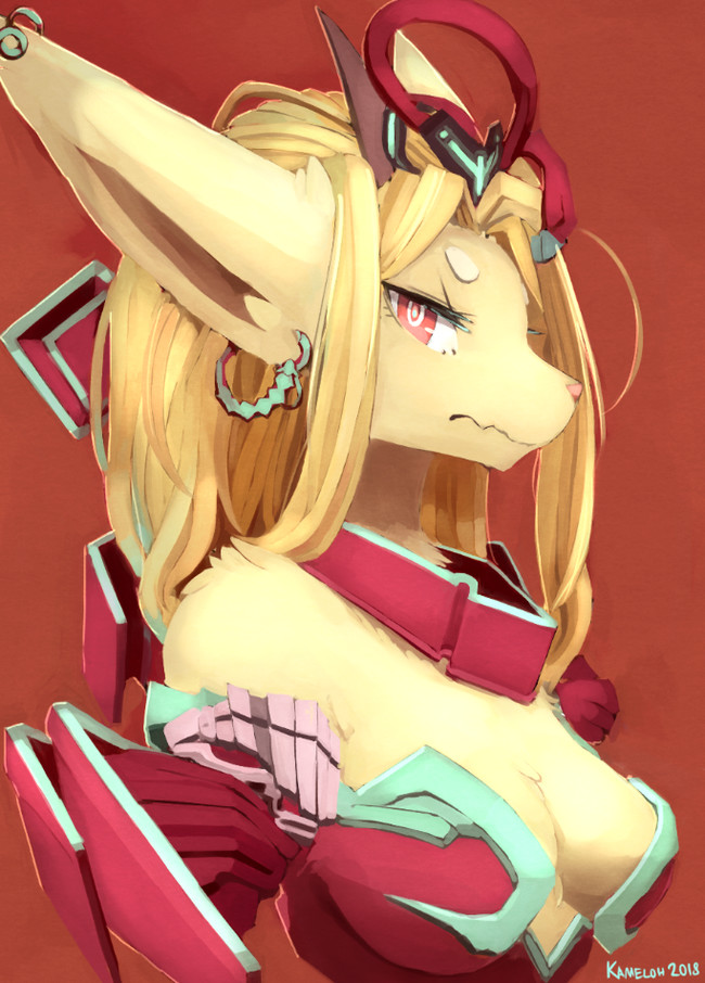 Red - Kameloh, Furry, Art, Portrait