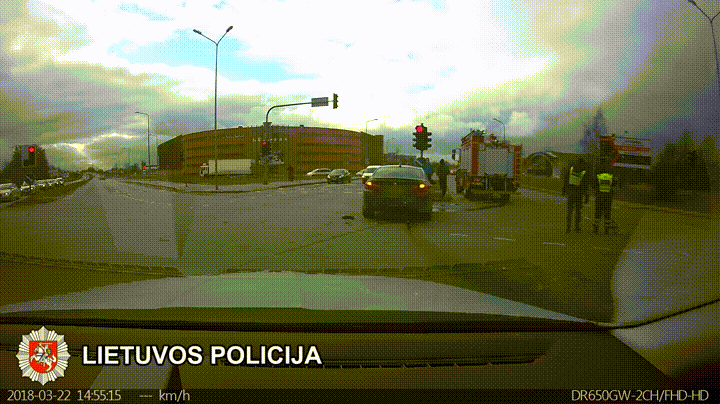 Someone hit #4 - Road accident, Lithuania, Shot down, Police, GIF, Video, Negative, Hitting