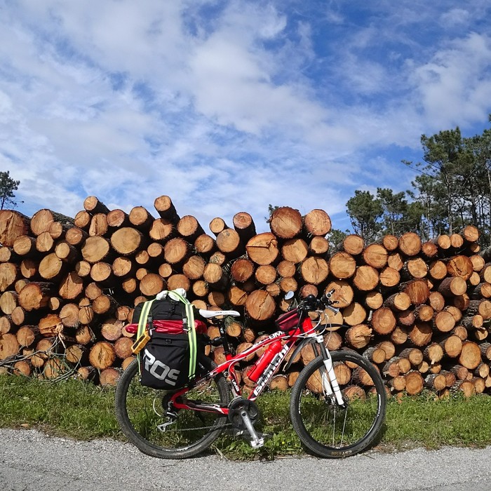 Somewhere by bike. - Longpost, Portugal, Tent, Bike trip, Hike, My, Travels