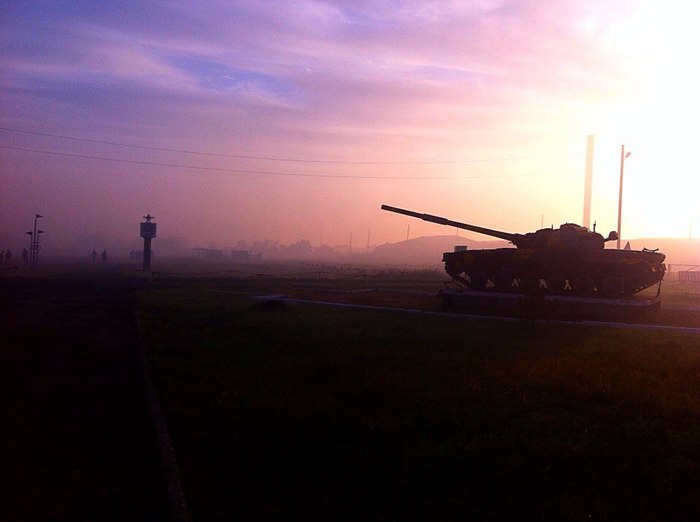 Morning in the army - My, Army, RHBZ, The photo, Altai region, Altai Republic