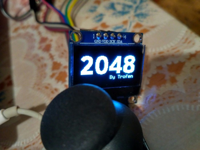2048, OLED, Arduino - My, Arduino, Oled, 2048, Programming, Games, Stm32, Longpost