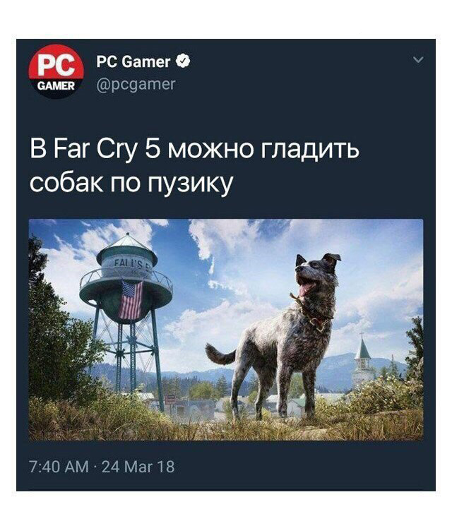 The news we deserve - Games, Far cry 5, Dogs and people, Good boy, Picture with text, Dog