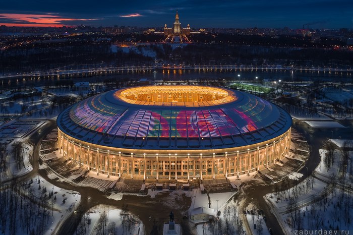 Стадион Лужники - Станислав Забурдаев, Лужники, Москва, Квадрокоптер, Фотография, Длиннопост