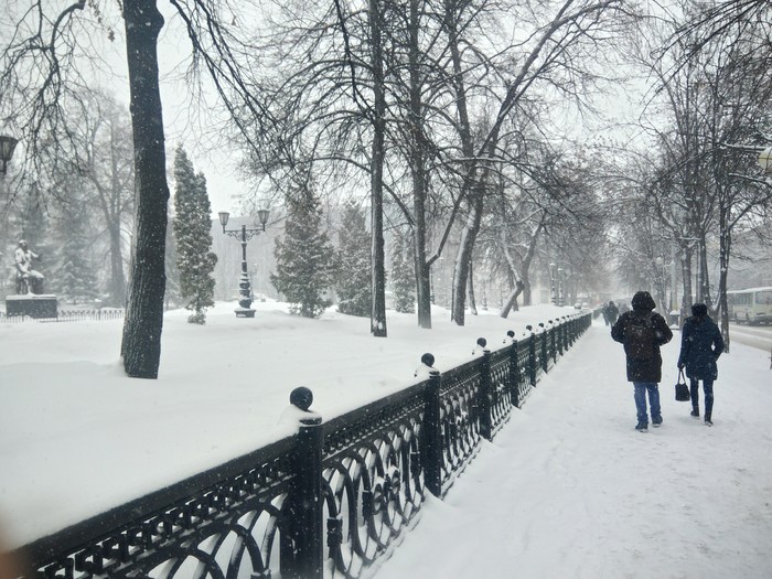 28 Марта в Уфе - Моё, Погода, Уфа, Весна, Снег