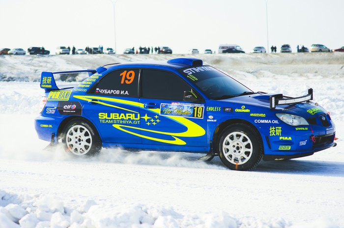 Subarru - My, Race, Subaru, Jdm, The photo, Winter, Ice, Rally