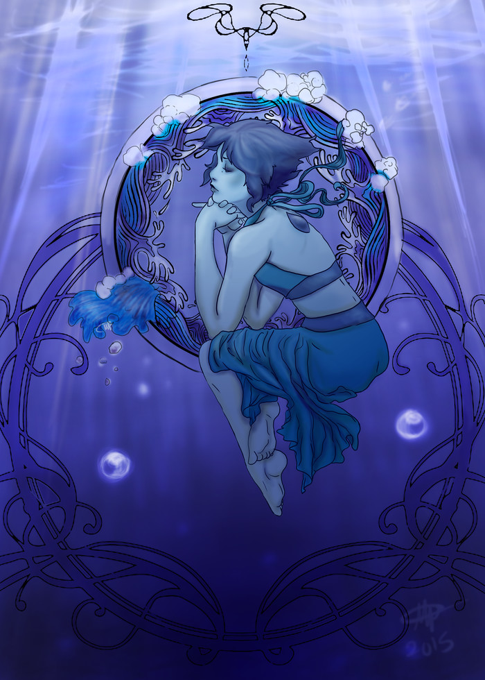 mistress of the oceans - Steven universe, Lapis lazuli, Art