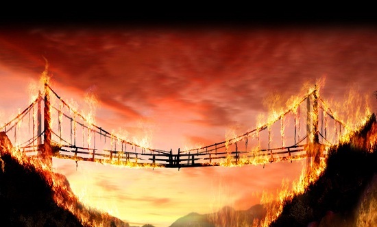 Burning bridges. - Depression, 