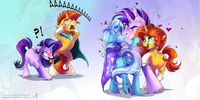    My Little Pony, Starlight Glimmer, Sunburst, Trixie, MLP Edge,  63