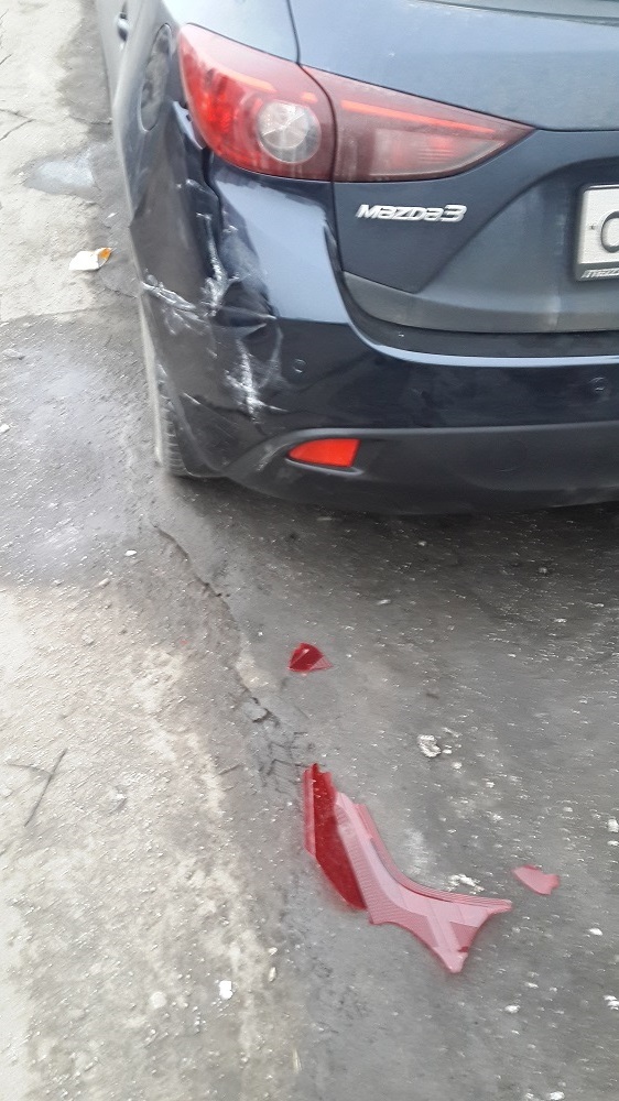 Nearly Instant Nekarma - My, Parking, Bumper, Road accident, Longpost, No rating